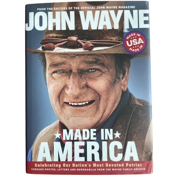 John Wayne Made In America Hardcover Book Read Description - Picture 1 of 15
